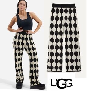 UGG  Jannette Pants Cotton Black Cream White size S